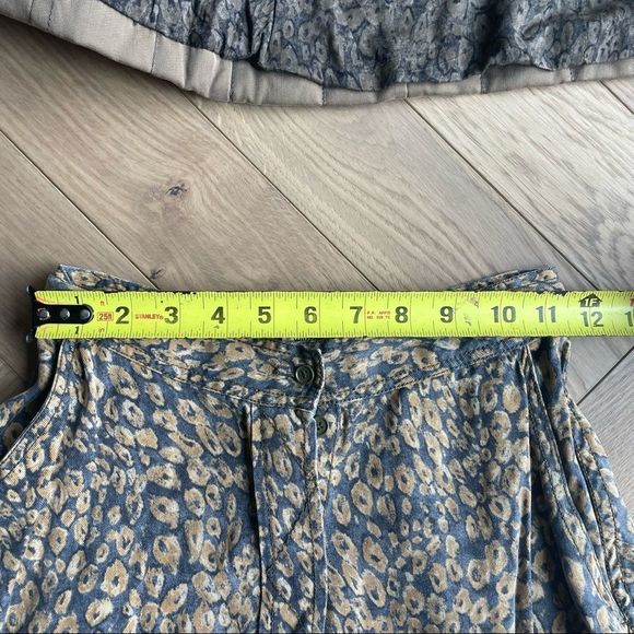 Wilfred Lyocell Button-Front Midi Skirt | Size 0 | Tan A-Line Skirt - Picture 5 of 10